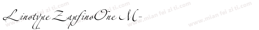 LinotypeZapfinoOne M字体转换